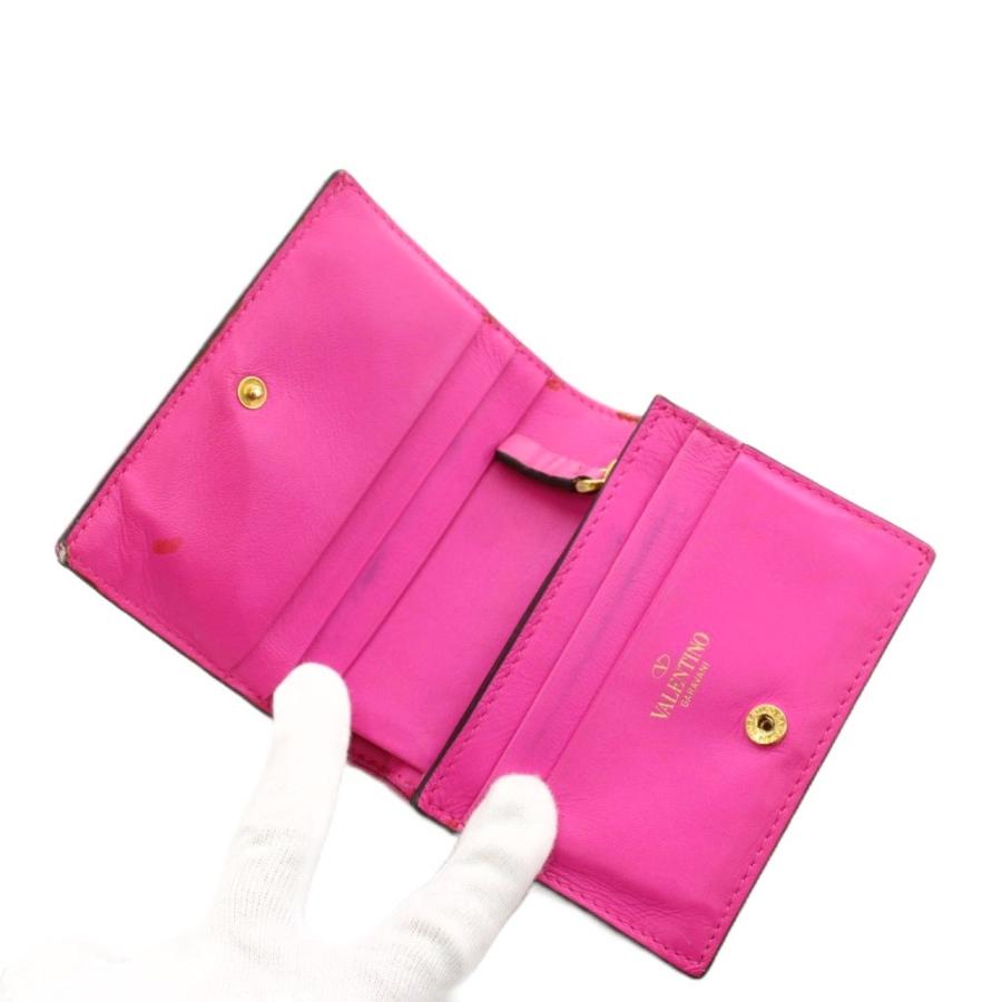 VALENTINO GARAVANI 二つ折り財布 ピンク ヴァレンティノ ガラヴァーニ VALENTINO GARAVANI 二つ折り財布 小銭