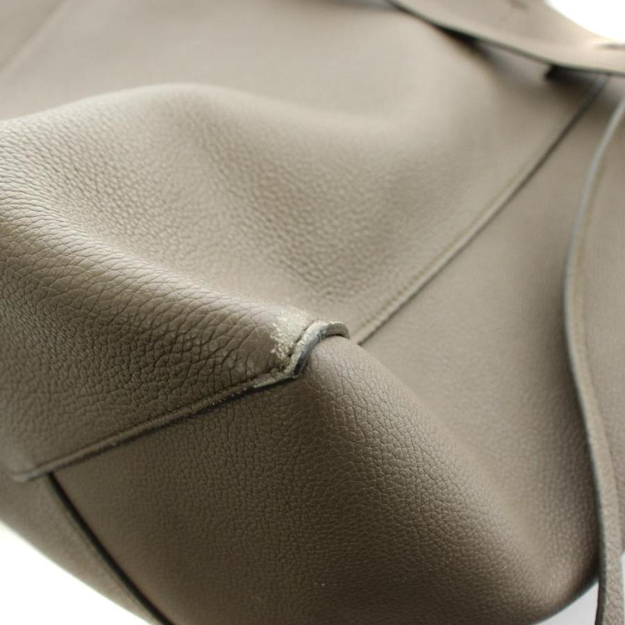 CELINE セリーヌ カバファントム タッセル トートバッグ レザー グレー CELINE（セリーヌ） カバファントム スモール ウィズタッセル トート
