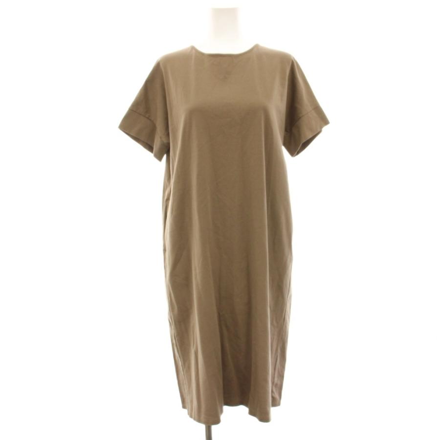 レディース SOEJU ソージュ ロングシャツワンピース ブラウン 半袖