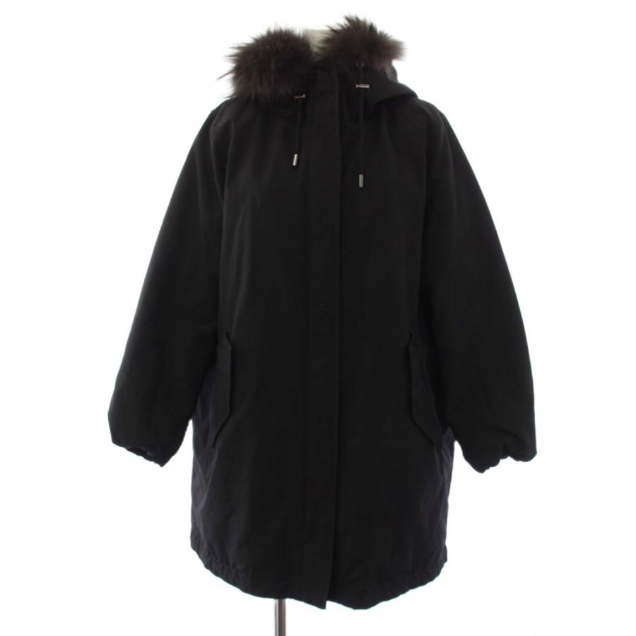 【美品】23区　洗える　モッズコート ダウン ファー ライナー 44 黒 レディース 【美品】23区 洗える モッズコート ダウン ファー ライナー