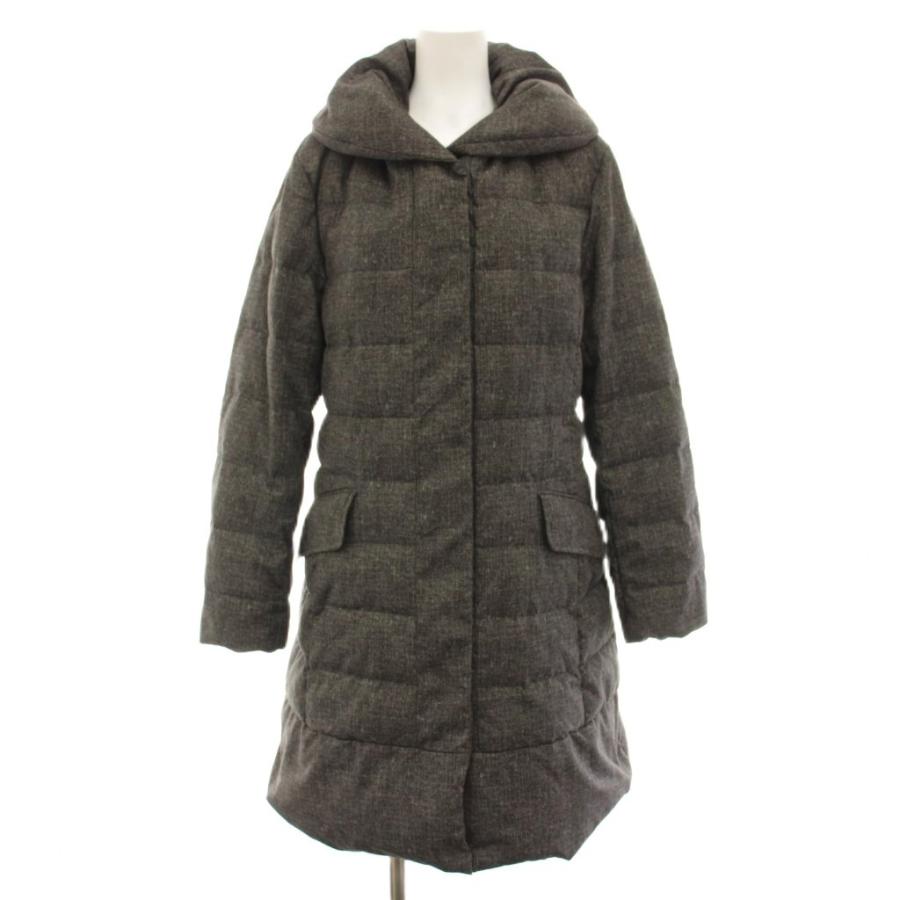 自由区 オンワード樫山 19AW サテンタフタロングダウンコート アウター 