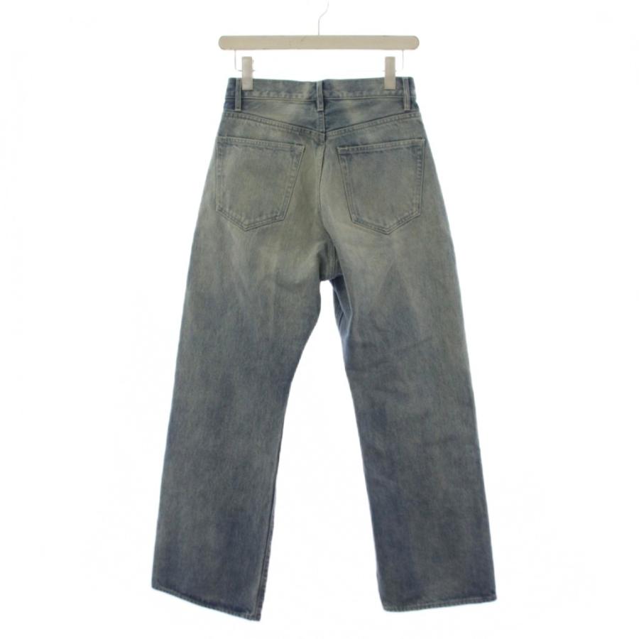 オーラリー AURALEE ELVEDGE FADED HEAVY DENIM PANTS デニムパンツ ジーンズ ボタンフライ 25 インディゴ A25AP04DH /BM レディースの画像