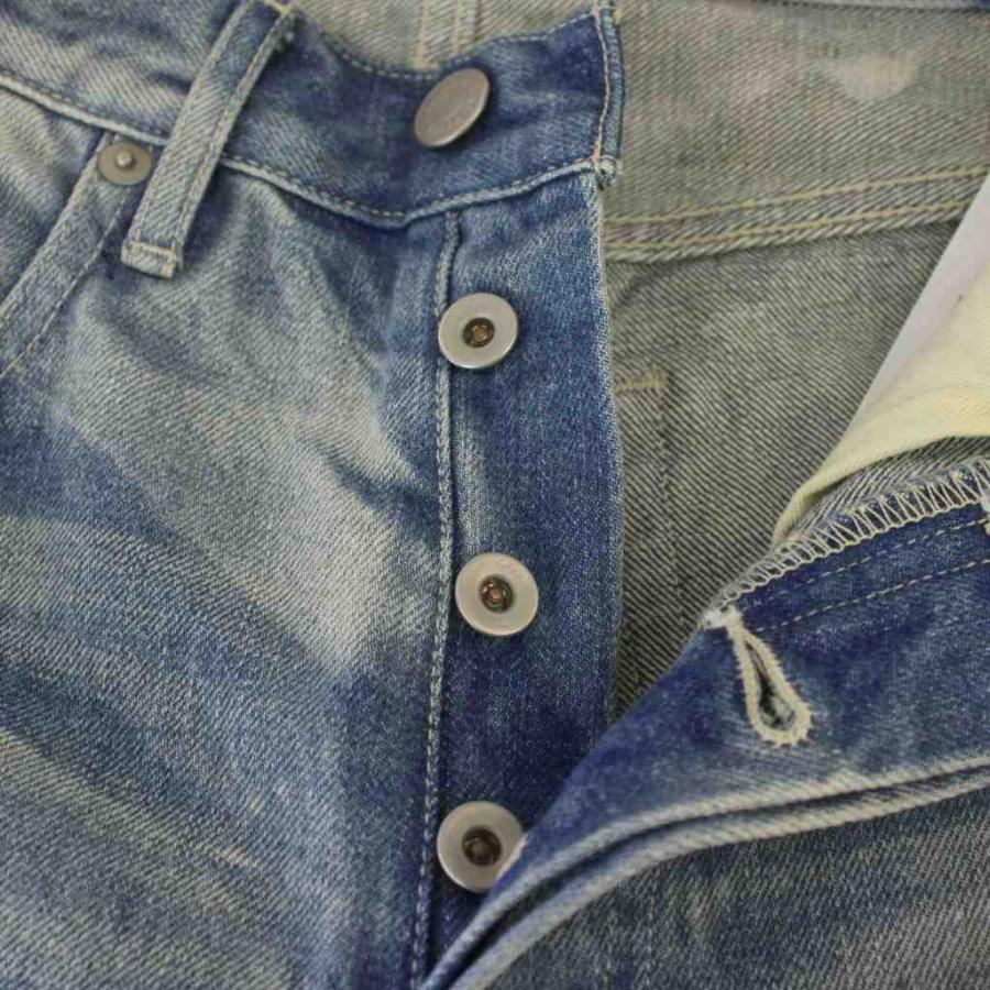 オーラリー AURALEE ELVEDGE FADED HEAVY DENIM PANTS デニムパンツ ジーンズ ボタンフライ 25 インディゴ A25AP04DH /BM レディースの画像