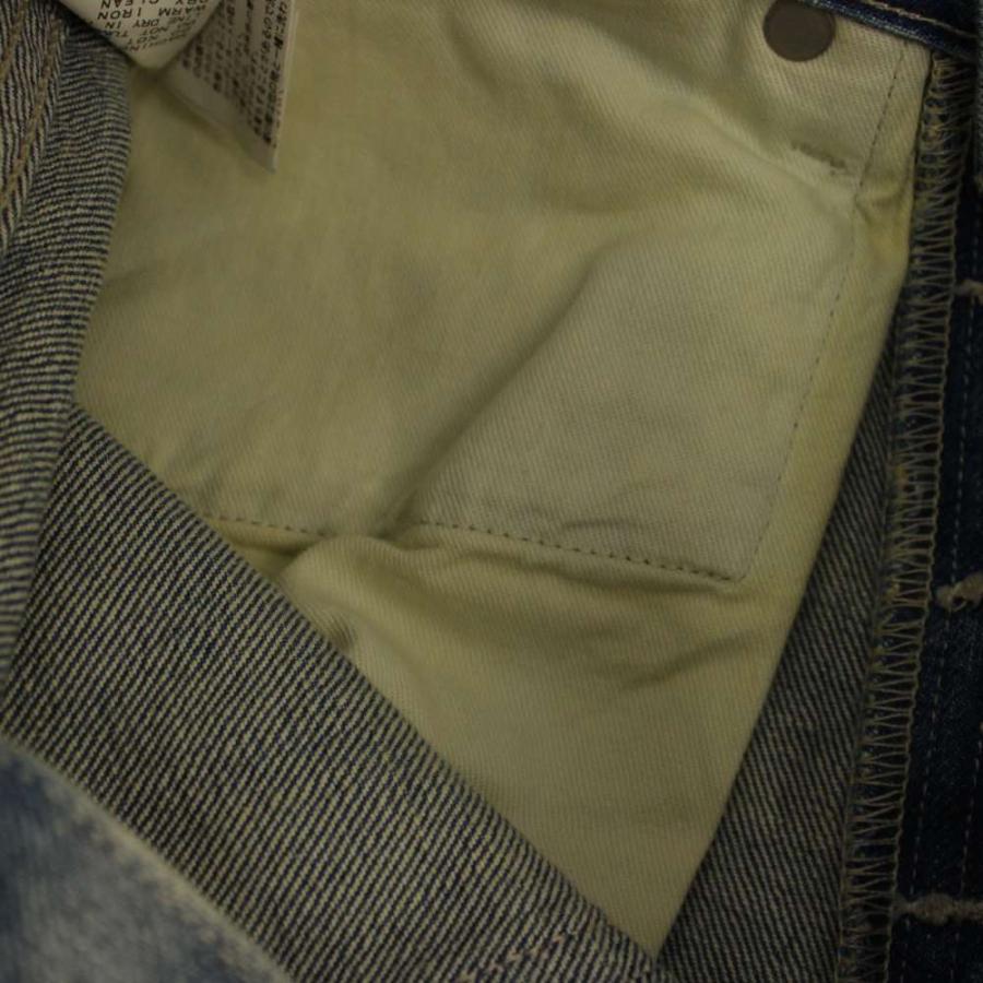 オーラリー AURALEE ELVEDGE FADED HEAVY DENIM PANTS デニムパンツ ジーンズ ボタンフライ 25 インディゴ A25AP04DH /BM レディースの画像