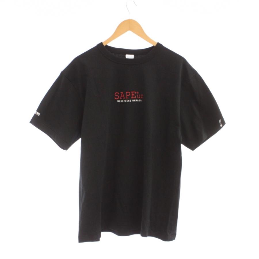 未使用品 MASATOSHI HAMADA x SAPEur サプール Tシャツ M 半袖 黒 タグ 