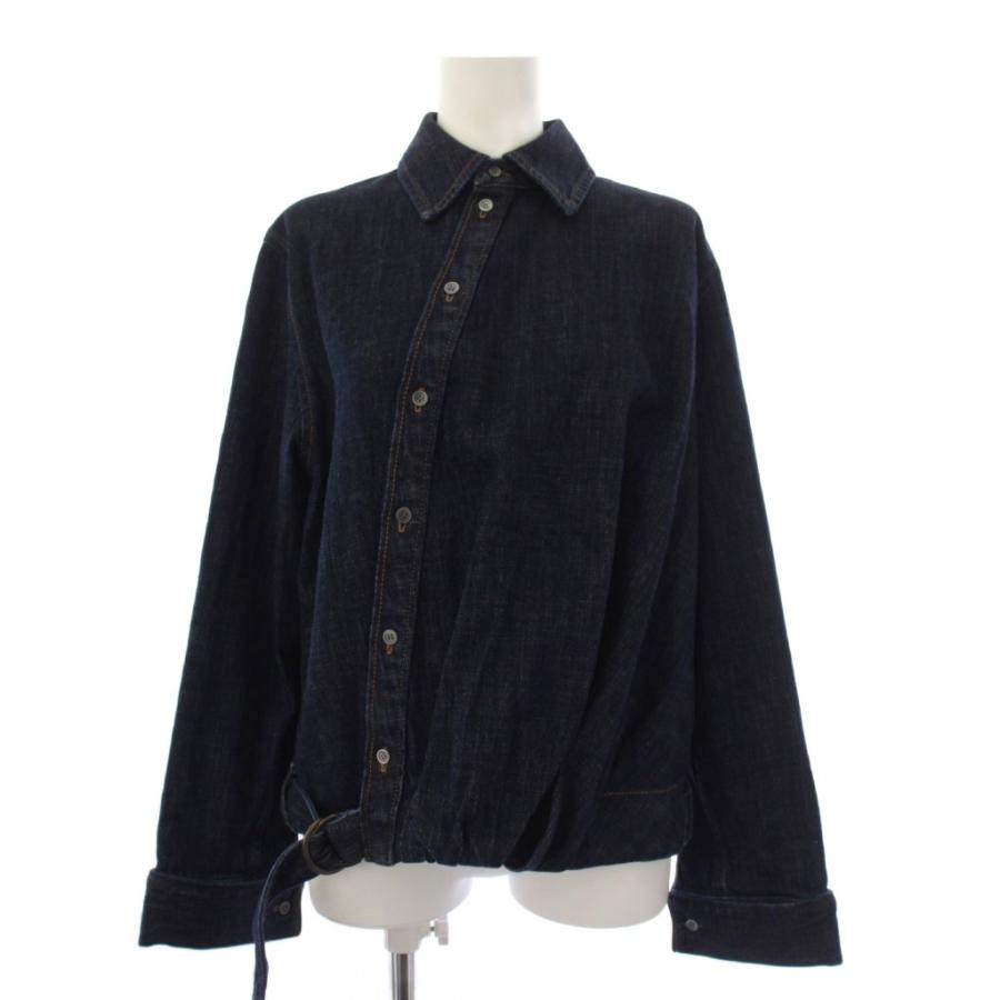 LOEWE（ロエベ） LOEWE Draped DENIM SHIRT ドレープデニムシャツ 