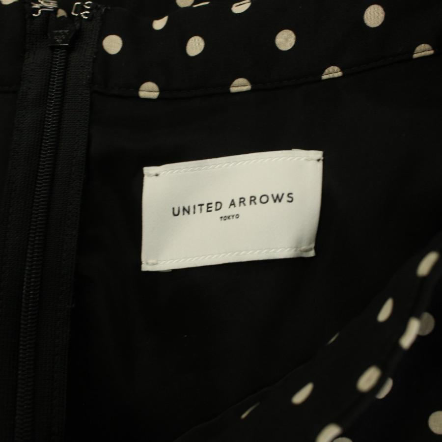 UNITED ARROWS（ユナイテッドアローズ） スカート 34 黒 ドット柄