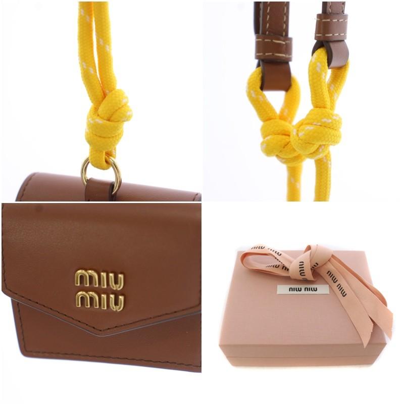 miu miu（ミュウミュウ） トリック ミニポーチ バッグチャーム AirPods