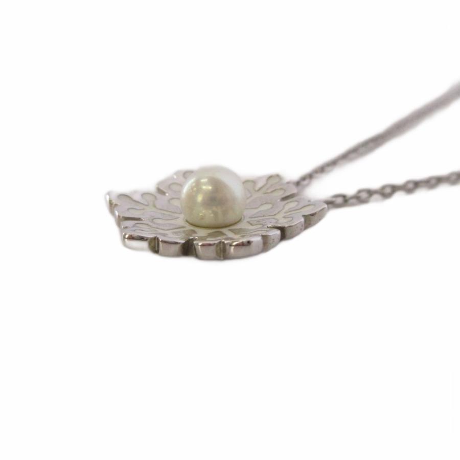 MIKIMOTO（ミキモト） ネックレス ペンダント 雪の結晶 パール SV925