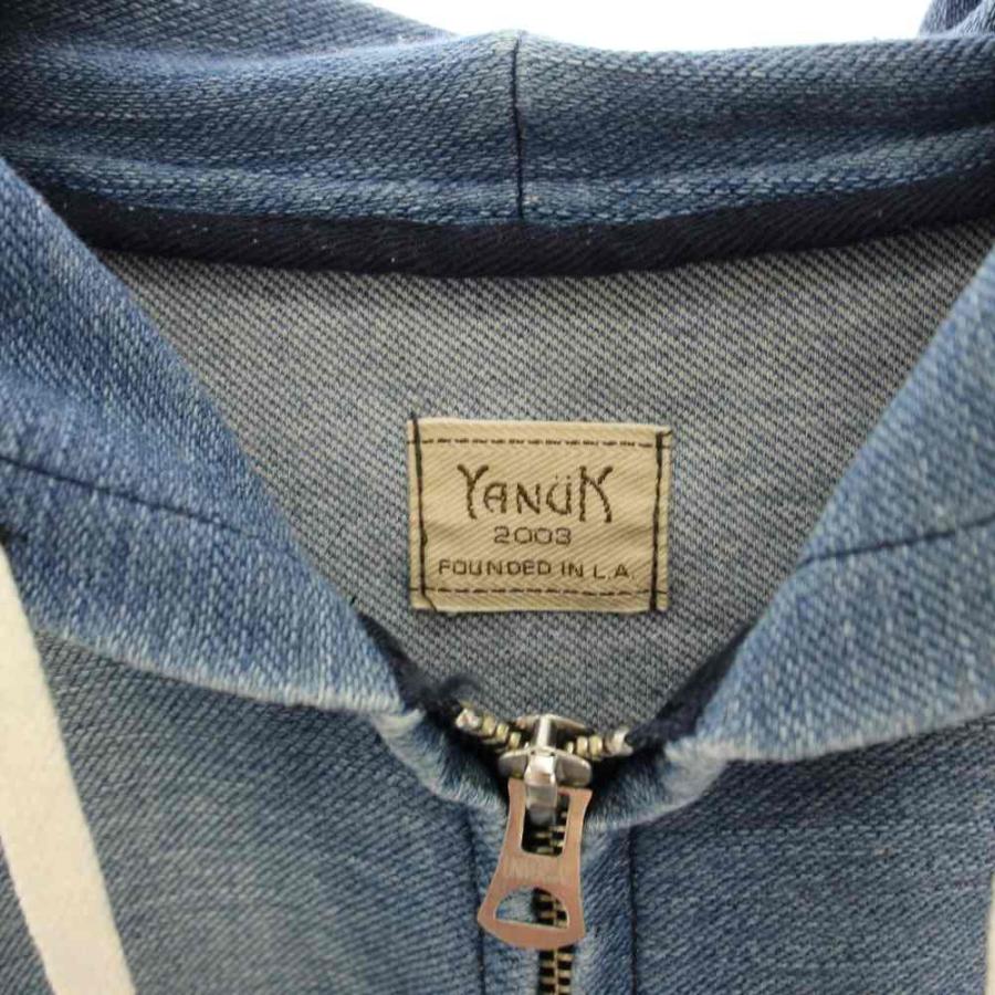ヤヌーク YANUK フーディースウェット M パーカー 長袖 無地 ゆったり ヤヌーク YANUK フーディースウェット HOODIE SWEAT パーカー デニム