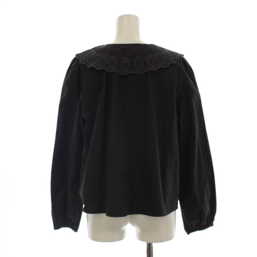 ZARA（ザラ） 未使用品 シャツ ブラウス XS 黒 ブラック 長袖 ビッグ 