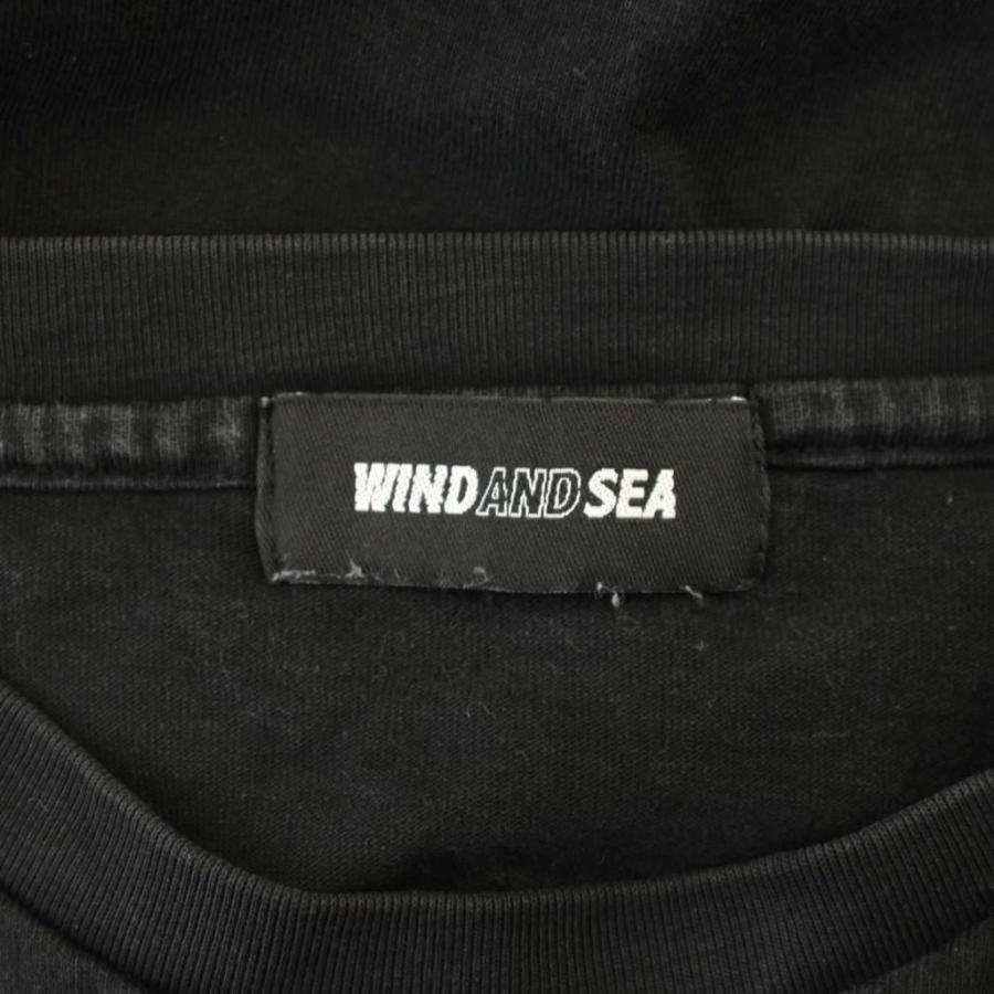 ウィンダンシー WIND AND SEA Tシャツ カットソー XL 黒 ブラック 長袖 