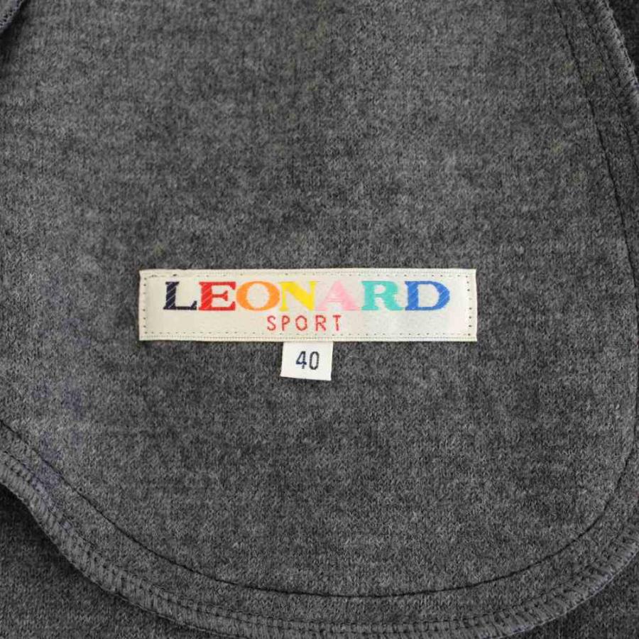 レオナールスポーツ LEONARD SPORT カーディガン フード ロング 長袖