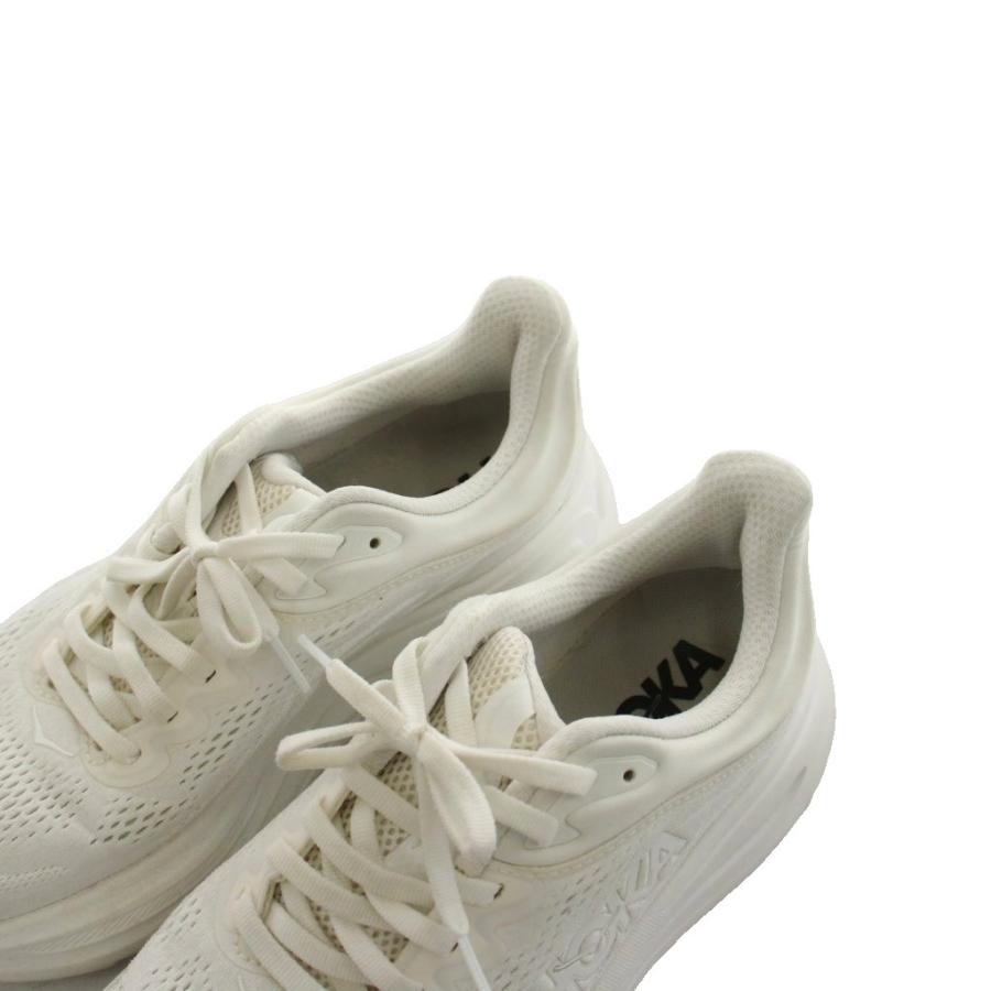 ホカオネオネ HOKA ONE BONDI 9 スニーカー シューズ 24.5cm 白
