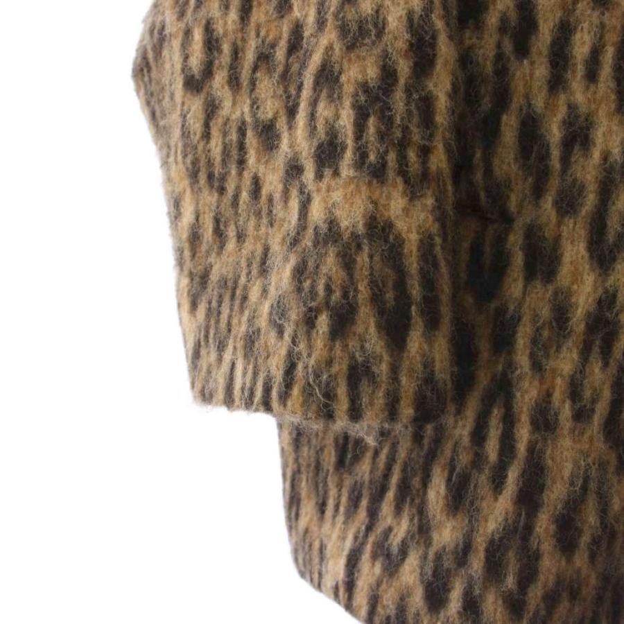 ティッカ TICCA レオパードダブルブレストコート ロング ヒョウ柄 