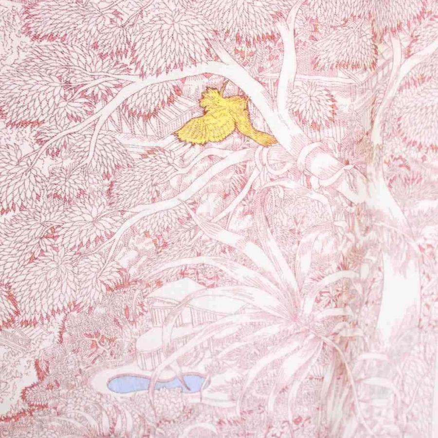 エルメス HERMES 23SS カレジェアン140 Retour a la Nature 自然回帰 スカーフ 白 /KH ■OH レディースの画像