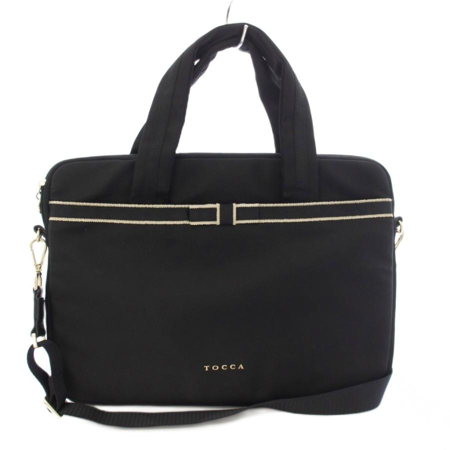 トッカ TOCCA TINY RIBBON PCバッグ ハンドバッグ ショルダーバッグ 