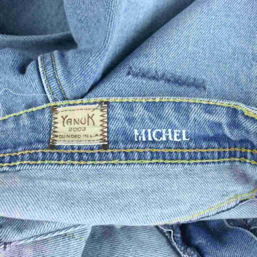 ヤヌーク YANUK MICHEL デニム ジーンズ 32 青 ブルー 長ズボン 