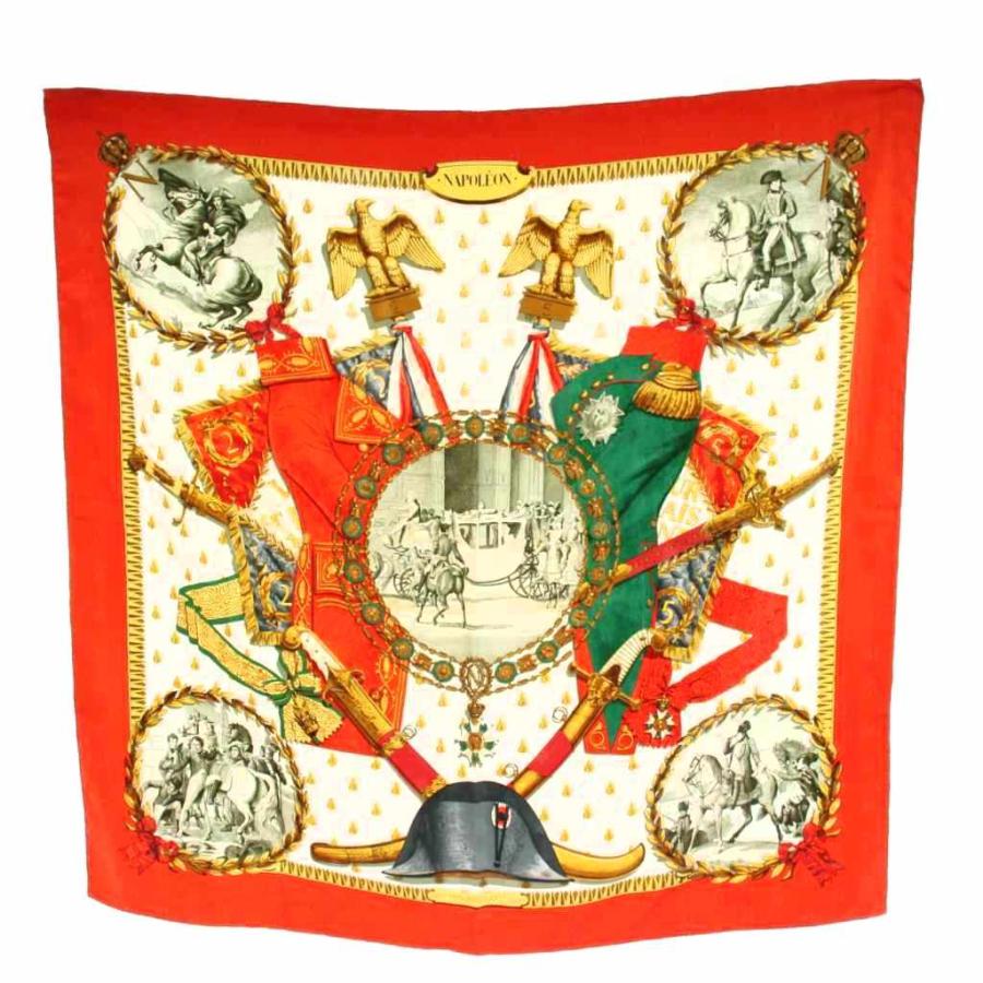 HERMES（エルメス） カレ90 ナポレオン NAPOLEON スカーフ シルク 絹
