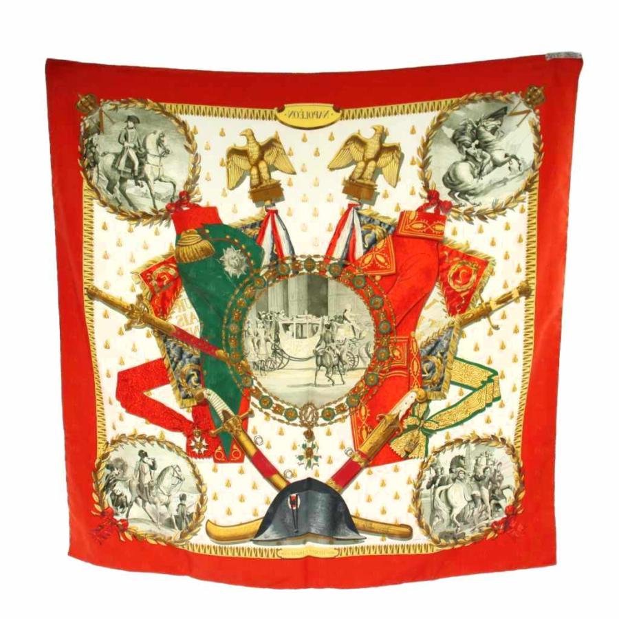 HERMES（エルメス） カレ90 ナポレオン NAPOLEON スカーフ シルク 絹