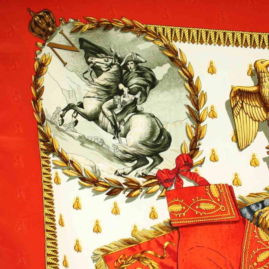 HERMES（エルメス） カレ90 ナポレオン NAPOLEON スカーフ シルク 絹