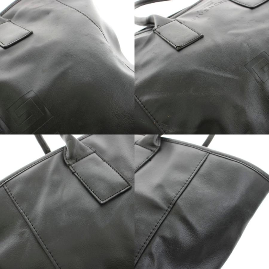 ジバンシィ GIVENCHY トートバッグ フェイクレザー ロゴ 黒 ブラック