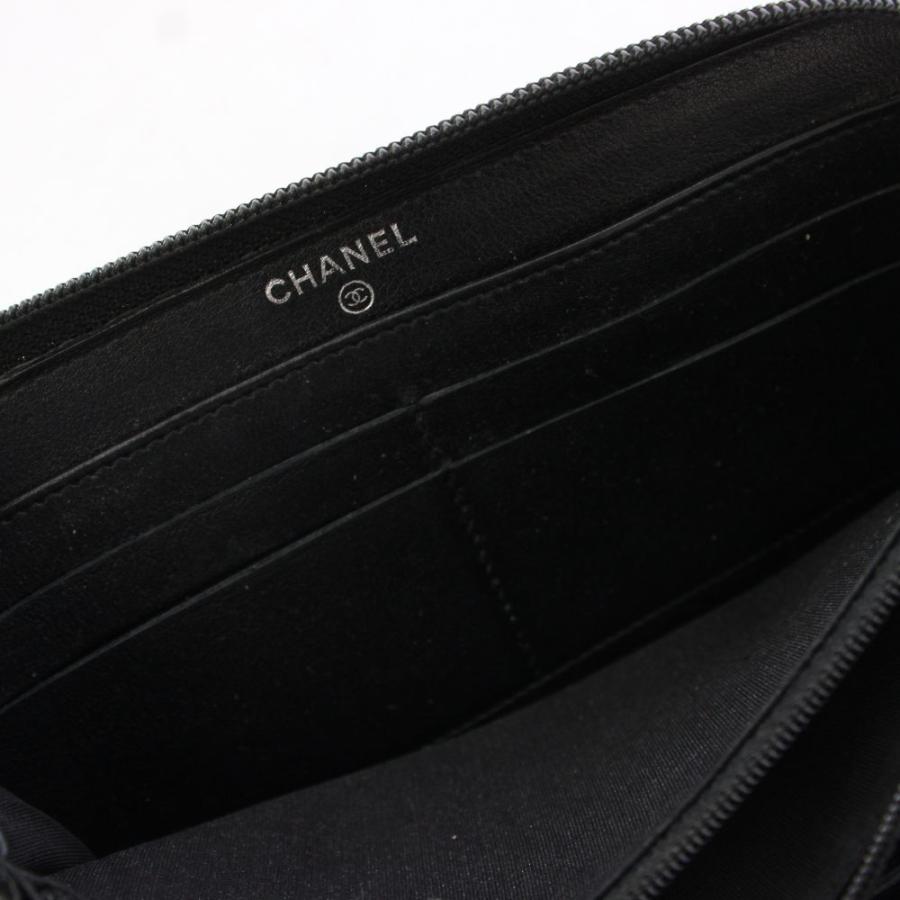 CHANEL（シャネル） 長財布 キャビアスキン ココマーク ラウンド 