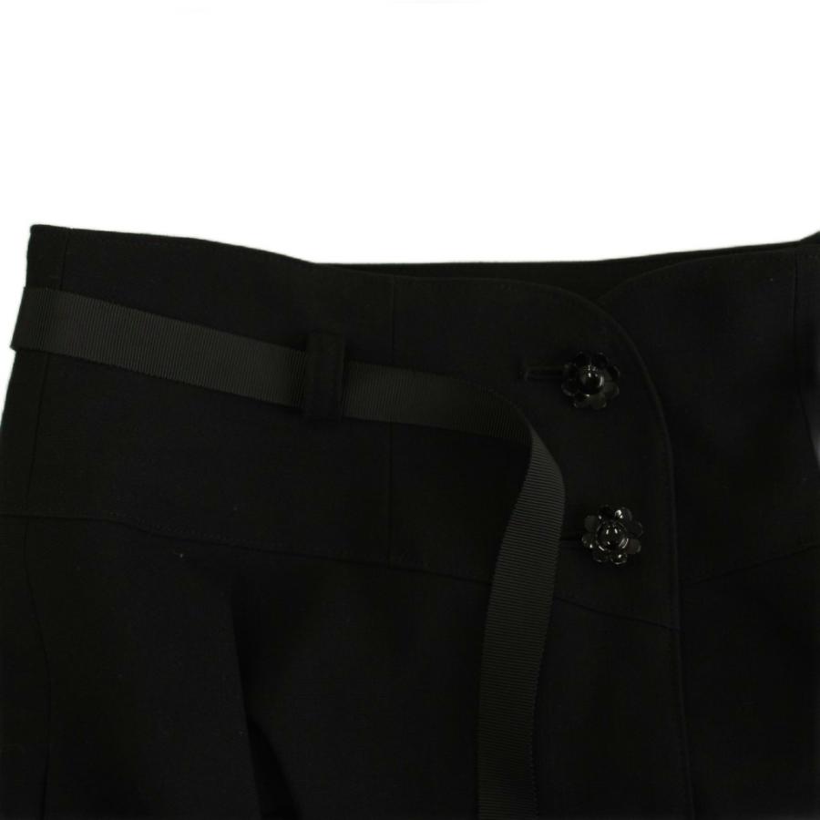 エムズグレイシー M'S GRACY 25SS 花ボタン付きフレアースカート