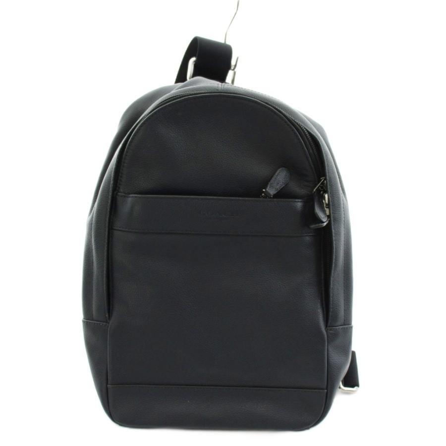 COACH コーチ　ボディーバック　ネイビー COACH（コーチ） ボディバッグ レザー 紺 ネイビー /AN1 メンズ