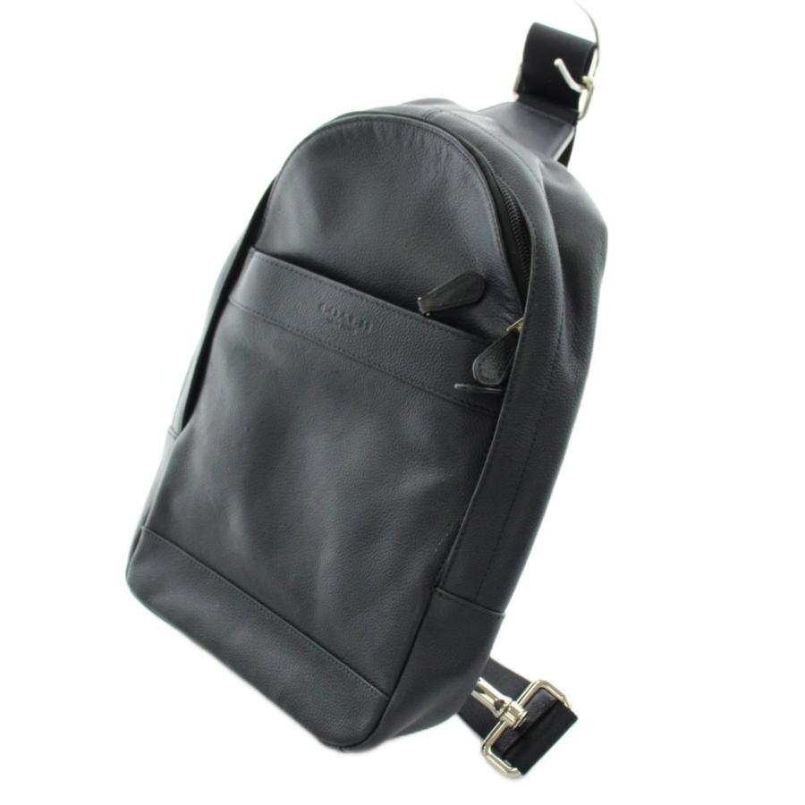 COACH（コーチ） ボディバッグ レザー 紺 ネイビー /AN1 メンズ
