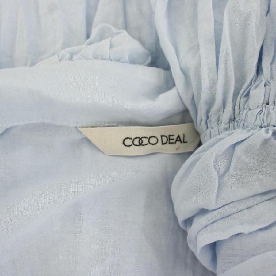 ココディール COCO DEAL 26SS オープンカラーフリルブラウス シャツ