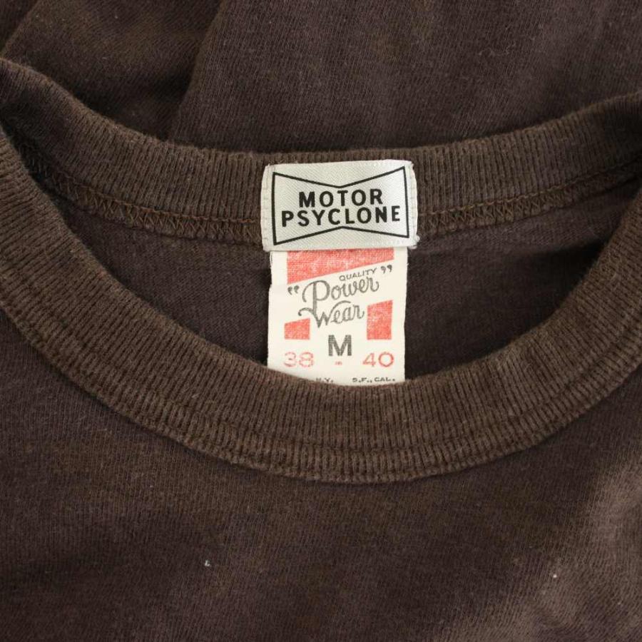 MOTOR PSYCLONE 半袖Tシャツ ブラウン フリーホイーラーズ FREEWHEELERS MOTOR PSYCLONE Tシャツ カットソー