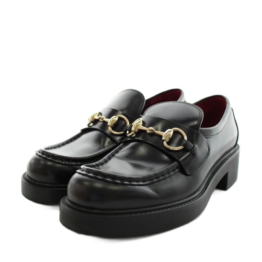 GUCCI（グッチ） ホースビット ローファー 厚底 レザー 36.5 黒