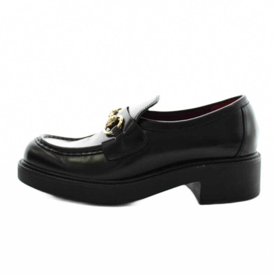 GUCCI（グッチ） ホースビット ローファー 厚底 レザー 36.5 黒