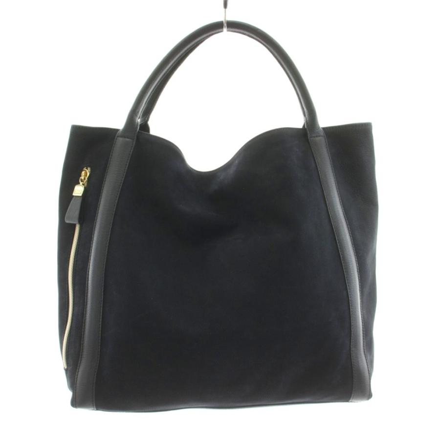 See by Chloe レザー ハンドバッグ ネイビー ゴールド金具 大容量 2686 
