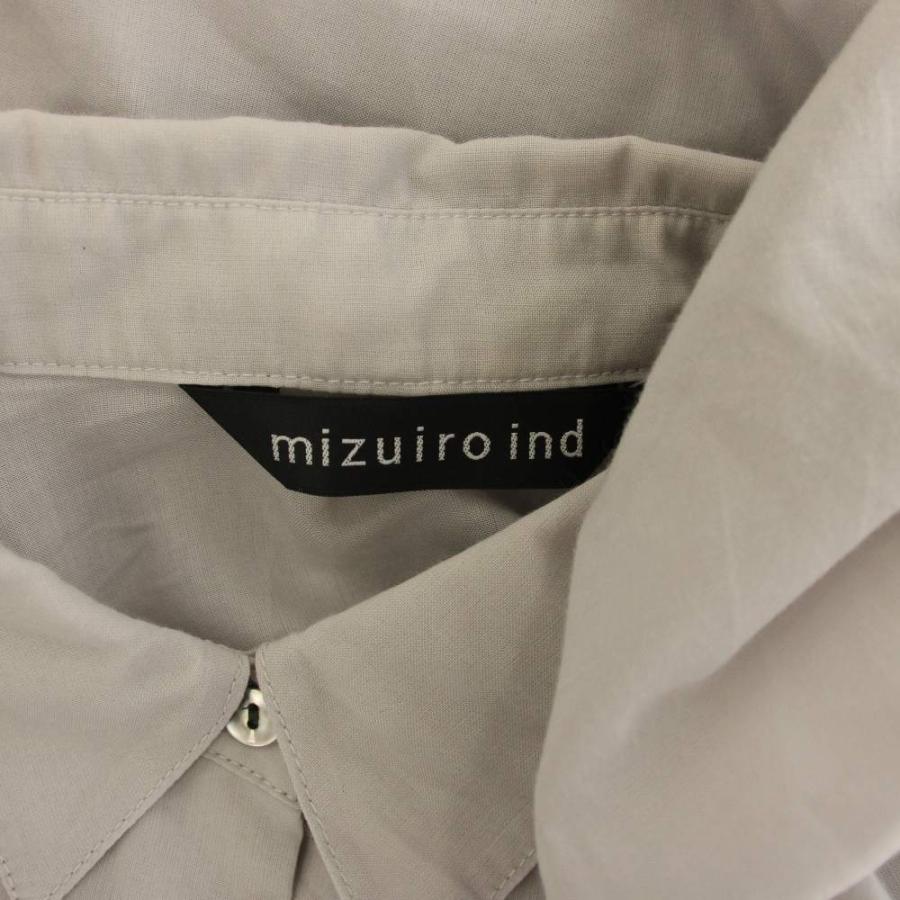 ミズイロインド mizuiro ind シャツ ブラウス シアー オーバーサイズ