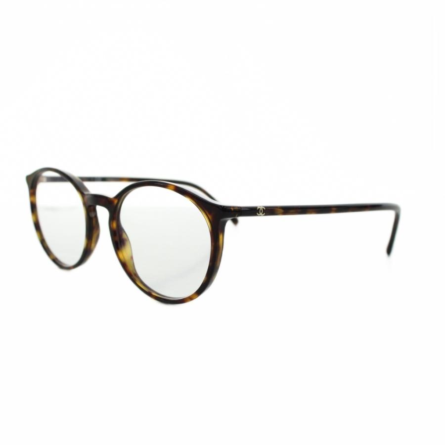 CHANEL 眼鏡 メガネ 3290-Q c.714 ゴールド ココマーク CHANEL（シャネル） ココマーク 眼鏡 メガネ べっ甲柄 50□19 140 茶