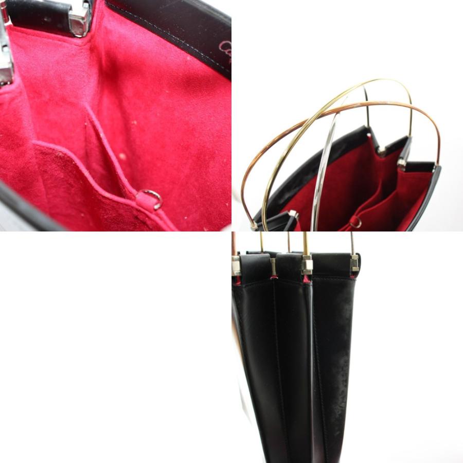 Cartier（カルティエ） トリニティバッグ ハンドバッグ レザー 黒
