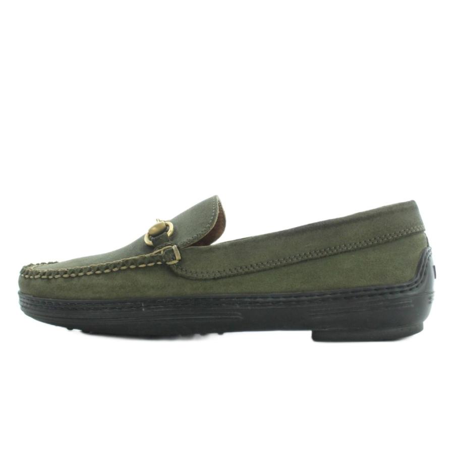 GUCCI（グッチ） ホースビット ローファー スエード 36.5 緑 グリーン