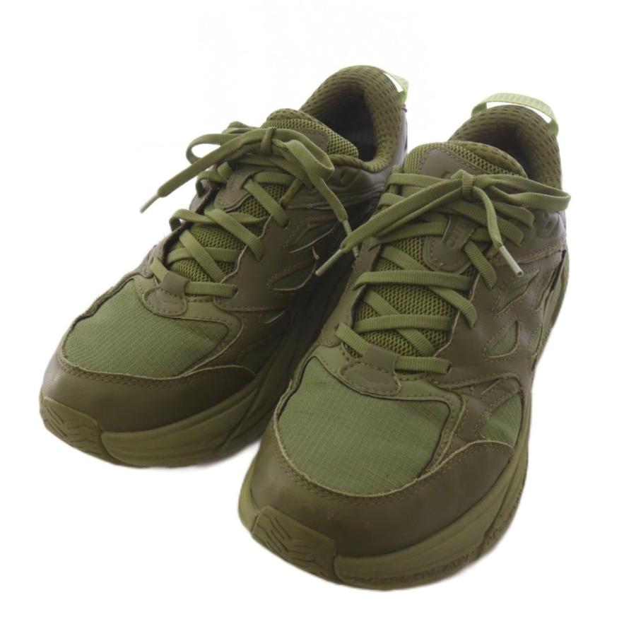 ホカオネオネ CLIFTON L GTX スニーカー US9.5 カーキ ホカオネオネ HOKA ONE CLIFTON L GTX スニーカー シューズ US9.5