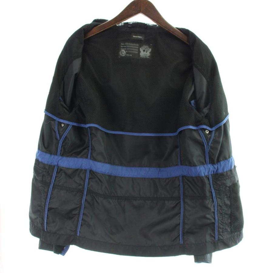 DIESEL（ディーゼル） ジャケット 上着 M 黒 ブラック フード ジップ