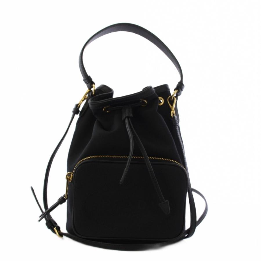 PRADA（プラダ） ロゴジャガード ハンドバッグ バケットバッグ