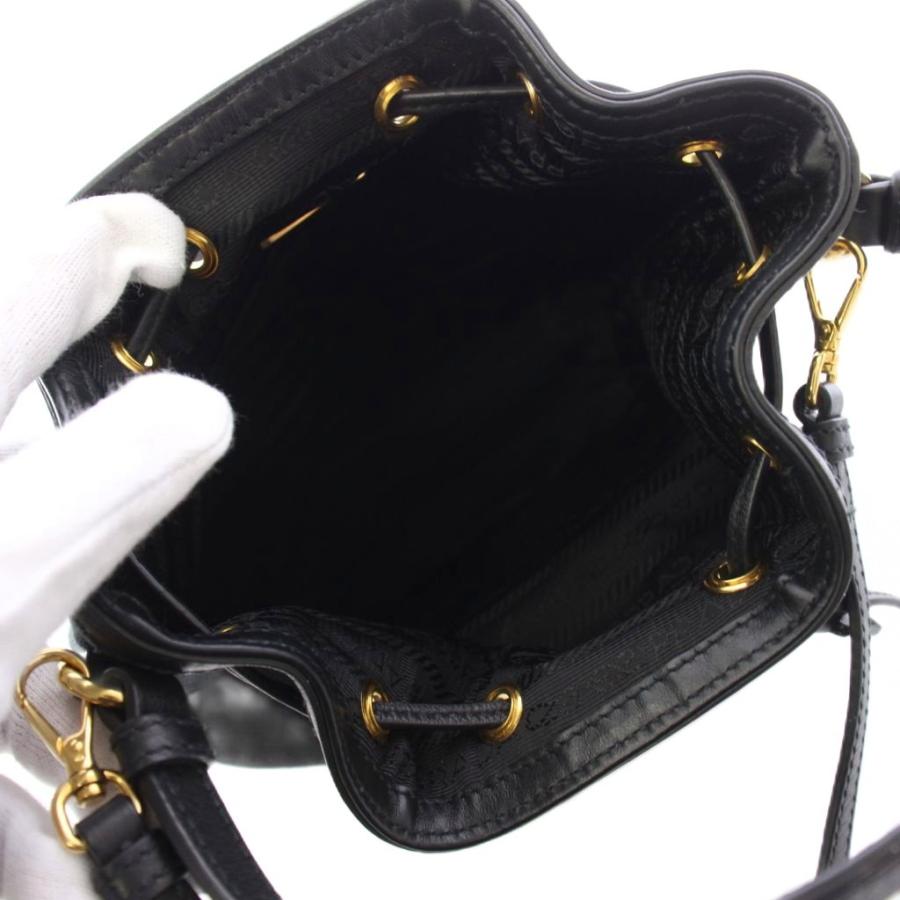 PRADA（プラダ） ロゴジャガード ハンドバッグ バケットバッグ