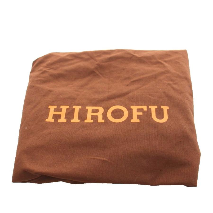 未使用品 ヒロフ HIROFU ハンドバッグ トートバッグ ロゴ レザー 黒