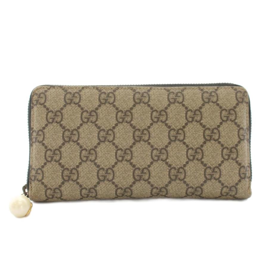 GUCCI（グッチ） 長財布 ラウンドファスナー 小銭入れ GG柄 GG