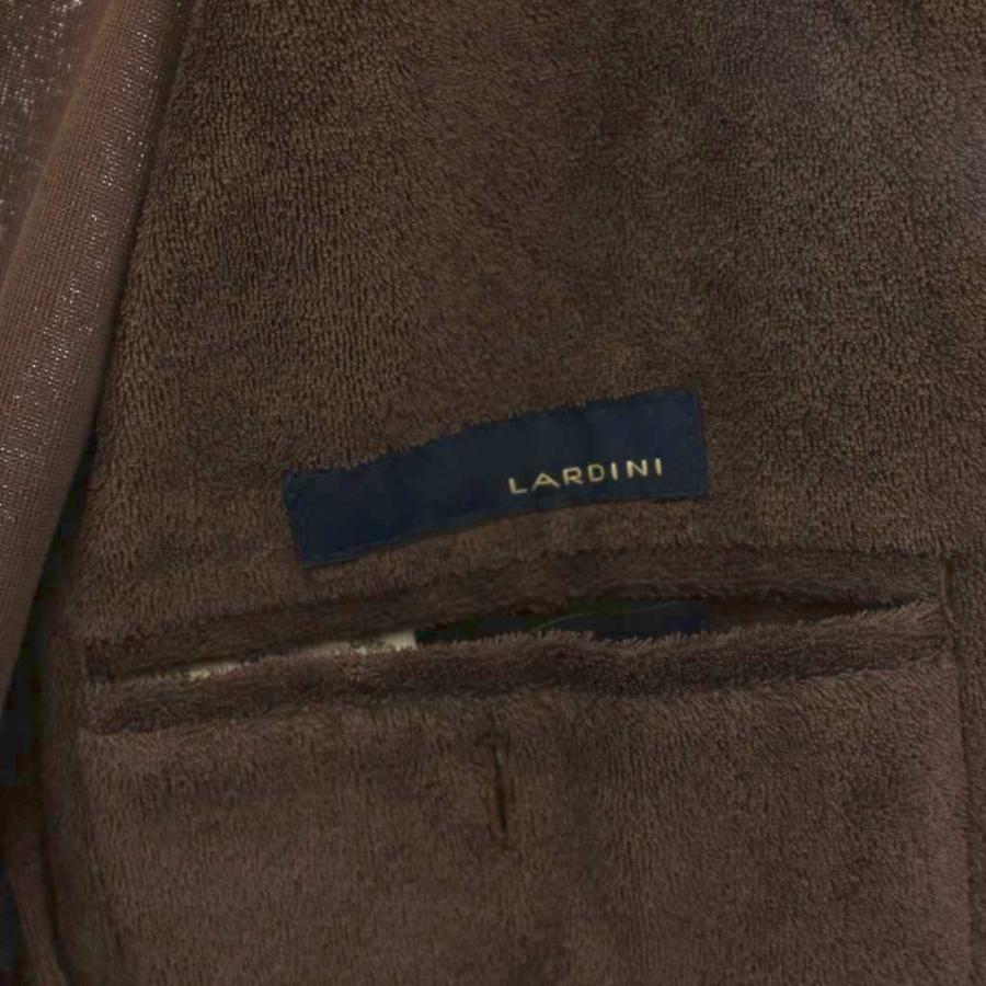 ラルディーニ LARDINI パイル地 テーラードジャケット M 茶 JGGM50 /BM