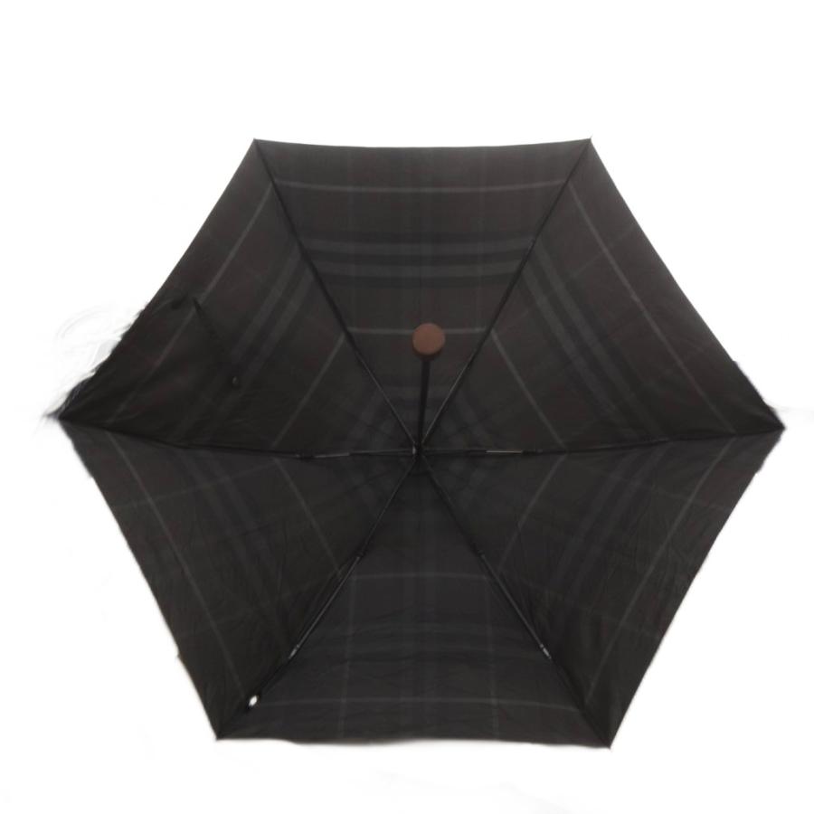 新品未使用　BURBERRY バーバリー　折りたたみ傘　ブラック　傘 BURBERRY（バーバリー） 折りたたみ傘 チェック柄 ダークグレー /AN40