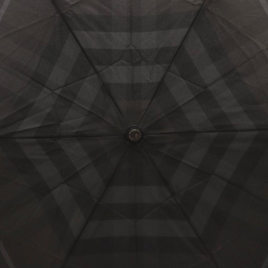 BURBERRY（バーバリー） 折りたたみ傘 チェック柄 ダークグレー /AN40