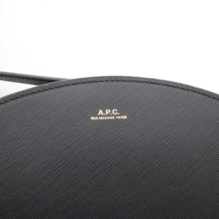 A.P.C.（アーペーセー） ハーフムーン ショルダーバッグ レザー 黒