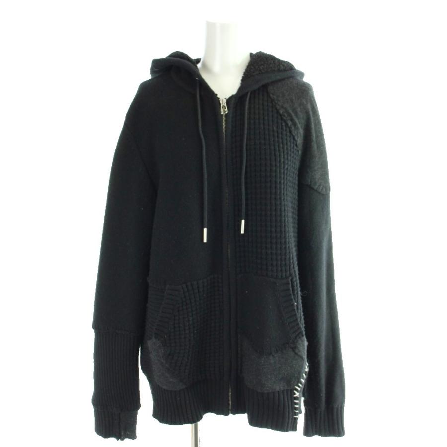 DIESEL（ディーゼル） ジップアップパーカー ニットジャケット ボア 上 